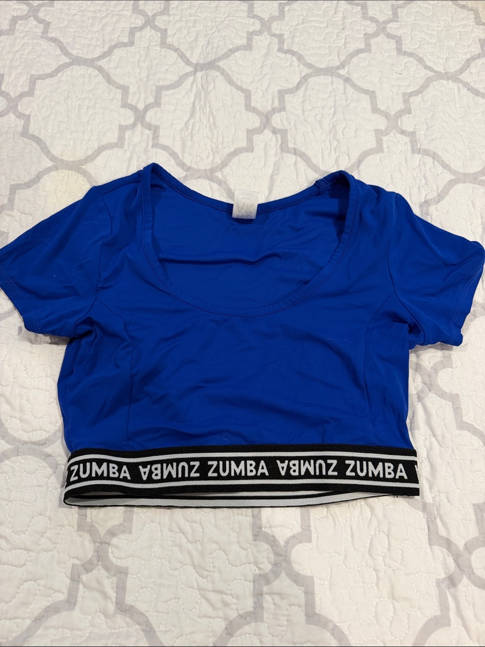 Zumba Fitness Victory Scoop Neck Crop Top